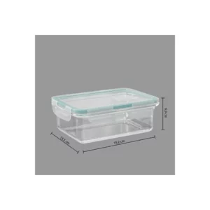 BOX RECT GLASS 0,8L CLIPEAT