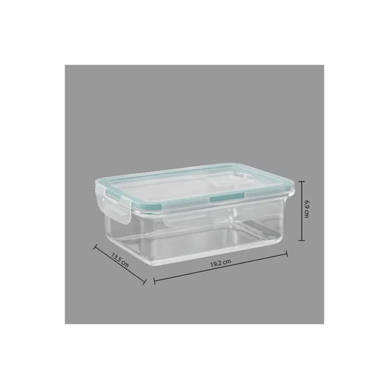 BOX RECT GLASS 0,8L CLIPEAT