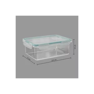 135006-3 BOX RECT GLASS 1,73L CLIPEAT