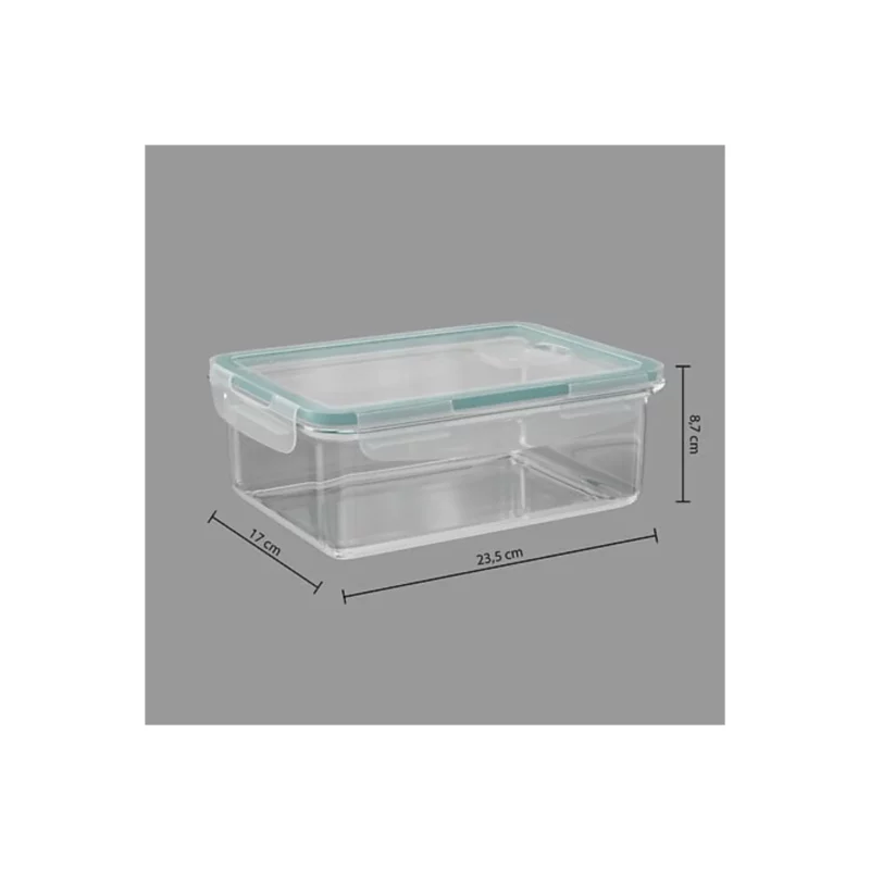 135006-3 BOX RECT GLASS 1,73L CLIPEAT