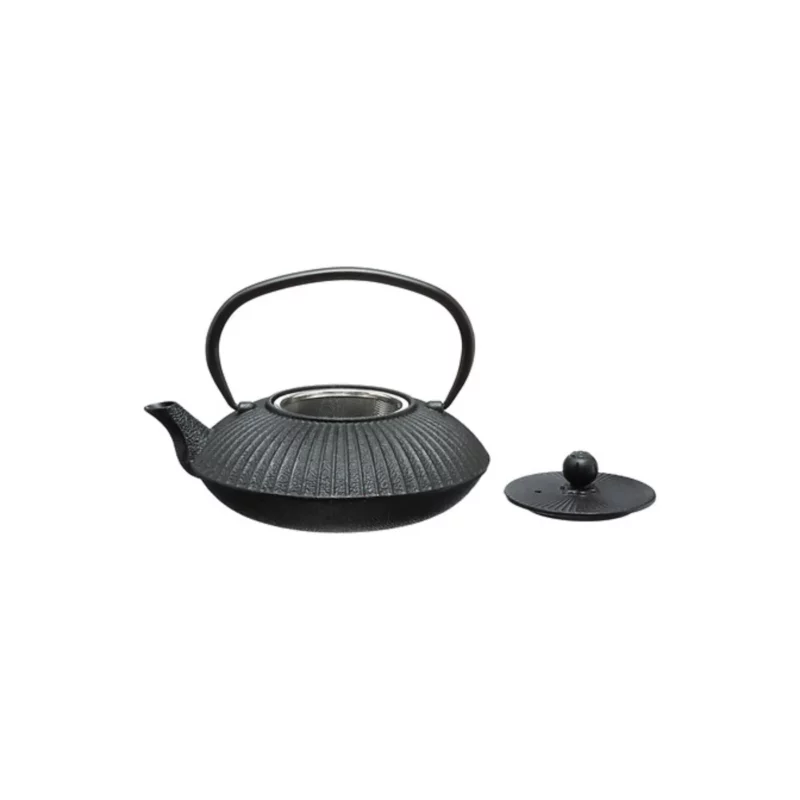 140619-1 GARDEN BLK CASTIRON TEAPOT80CL