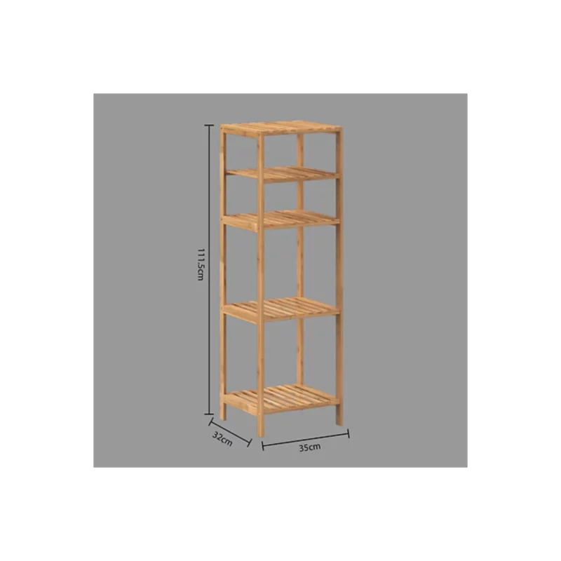 155956-2 SHELF 4BOXES MIX BAMBOO