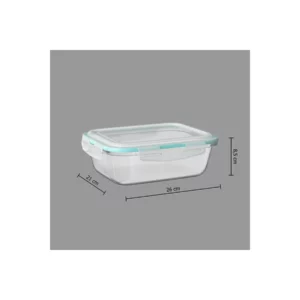 BOX RECT GLASS 2,26L CLIP