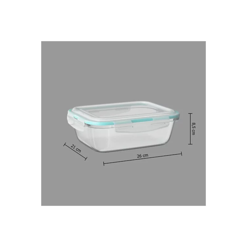 BOX RECT GLASS 2,26L CLIP