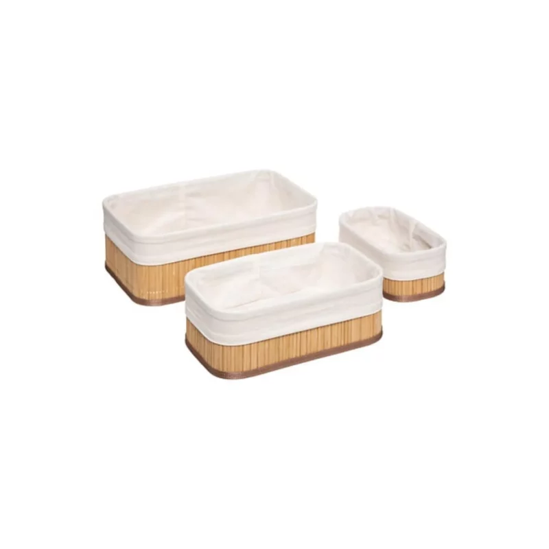 BASKET SET X3 NATURAL BAMB
