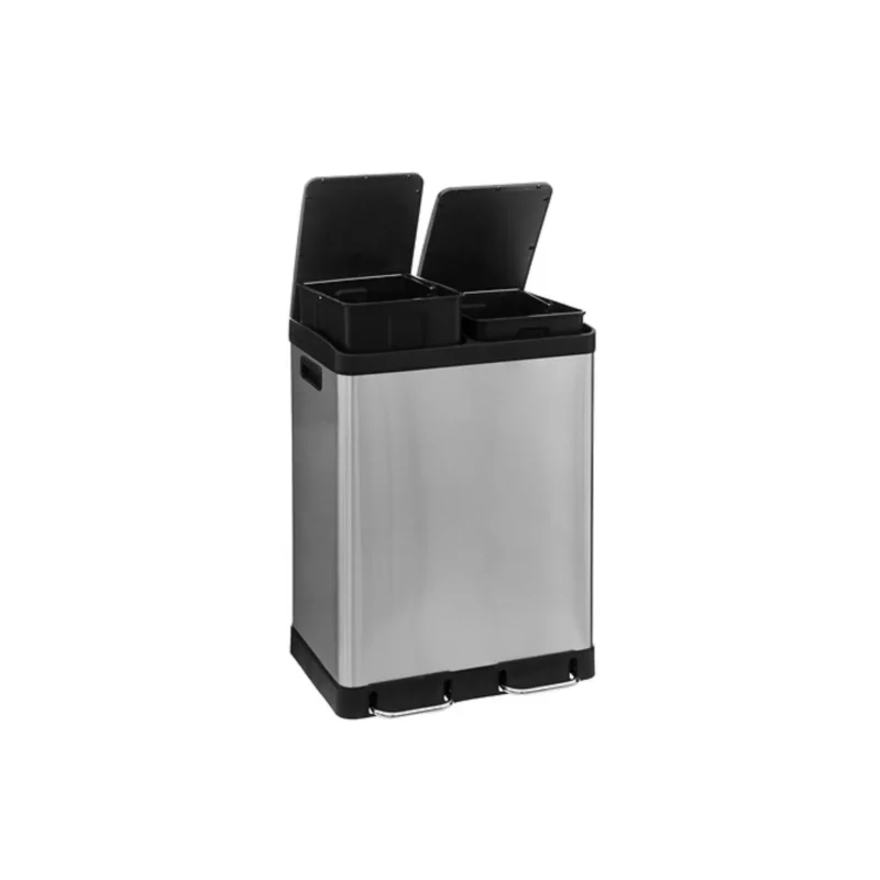 DUSTBIN RECY 2X30L INOX