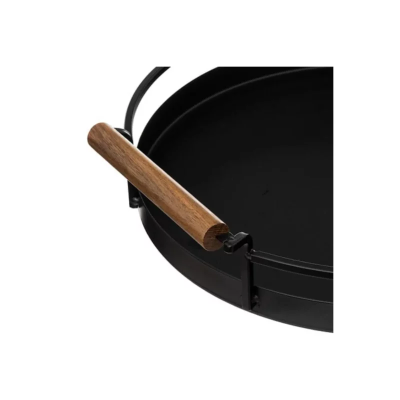 ROUND TRAY MET BLACKACIA