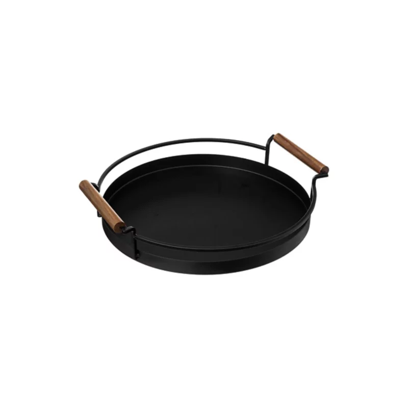 ROUND TRAY MET BLACKACIA