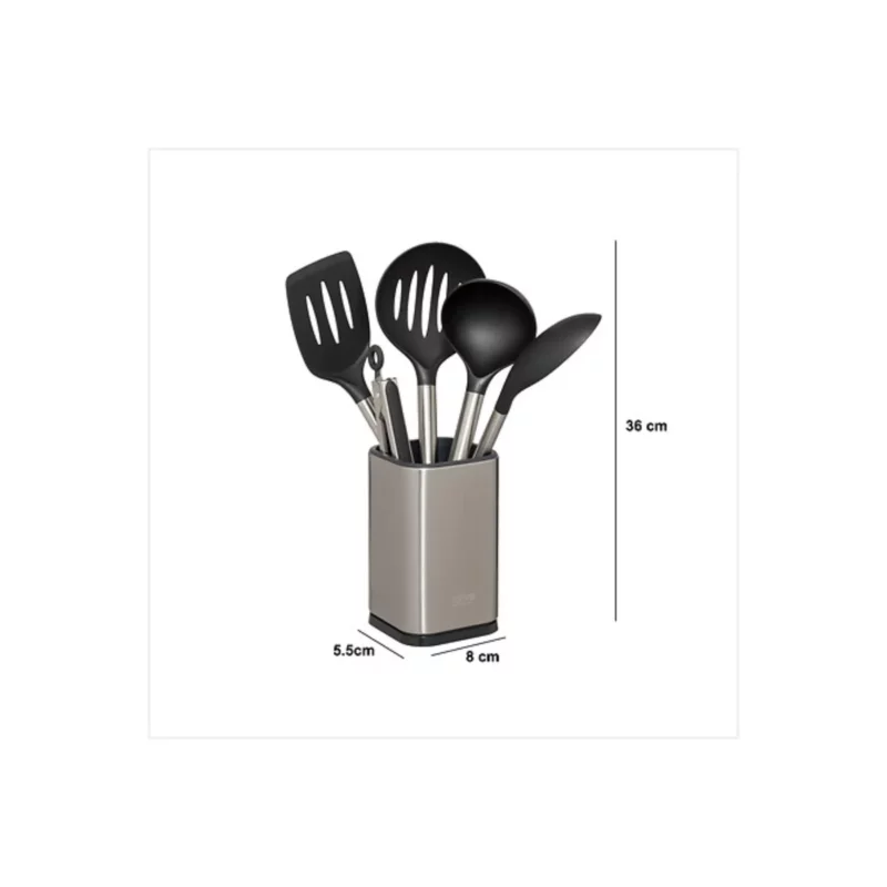 204660-1 SS POT UTENSILS X5