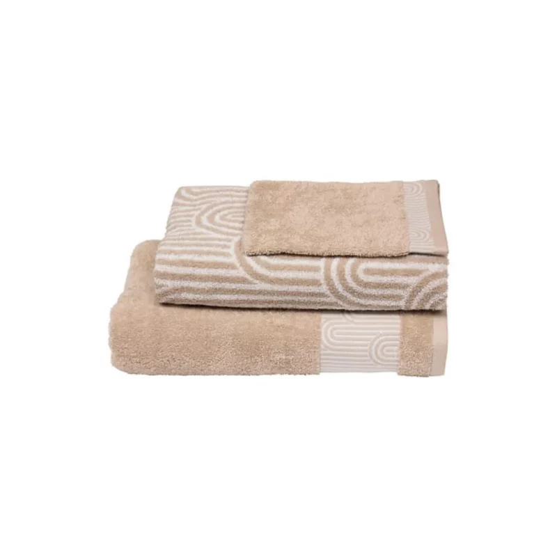 209044 LOT TOWEL COT DECO ARKI 400