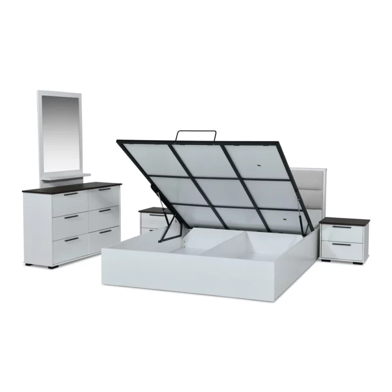 5.5FT BED SET-N.STND-DRSS-MIRR