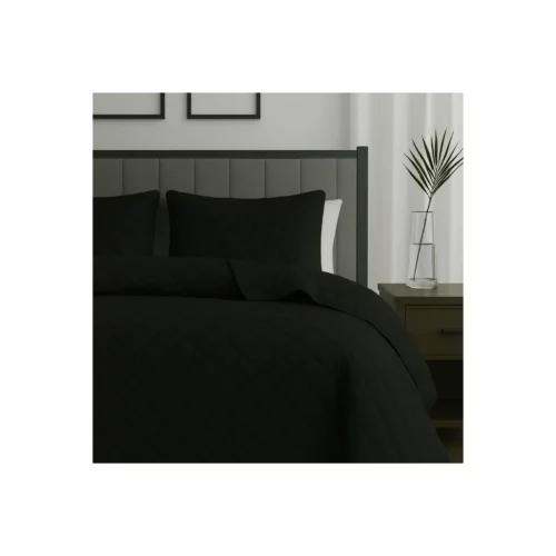 BEDSPREAD 260X240 BLACK