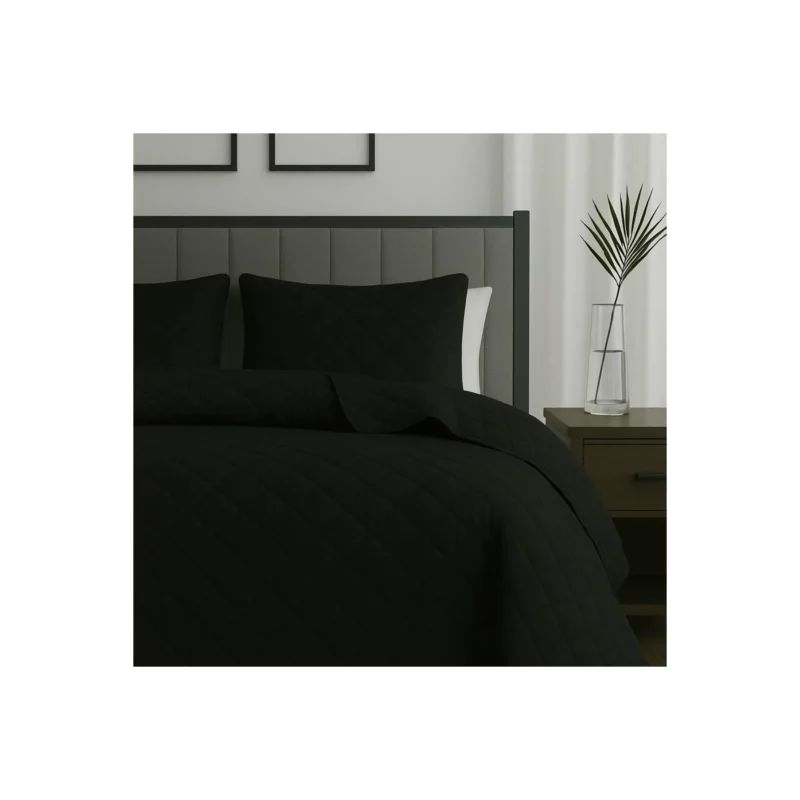 BEDSPREAD 260X240 BLACK