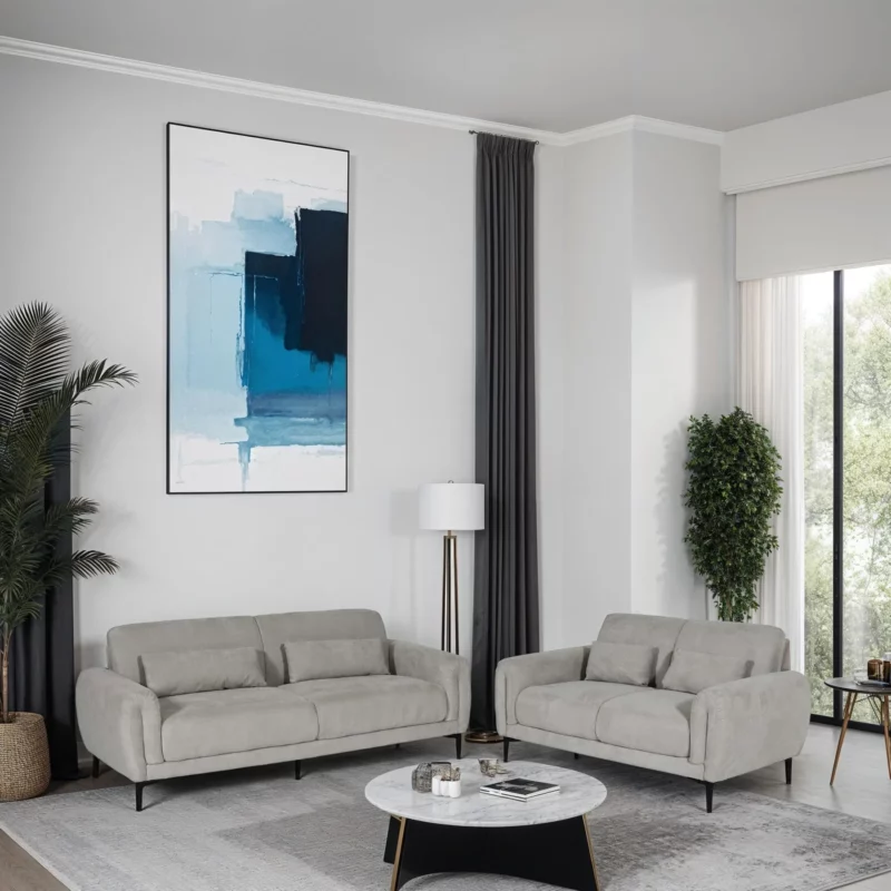 1307-3-2-BEIGE LIVA Sofa Set