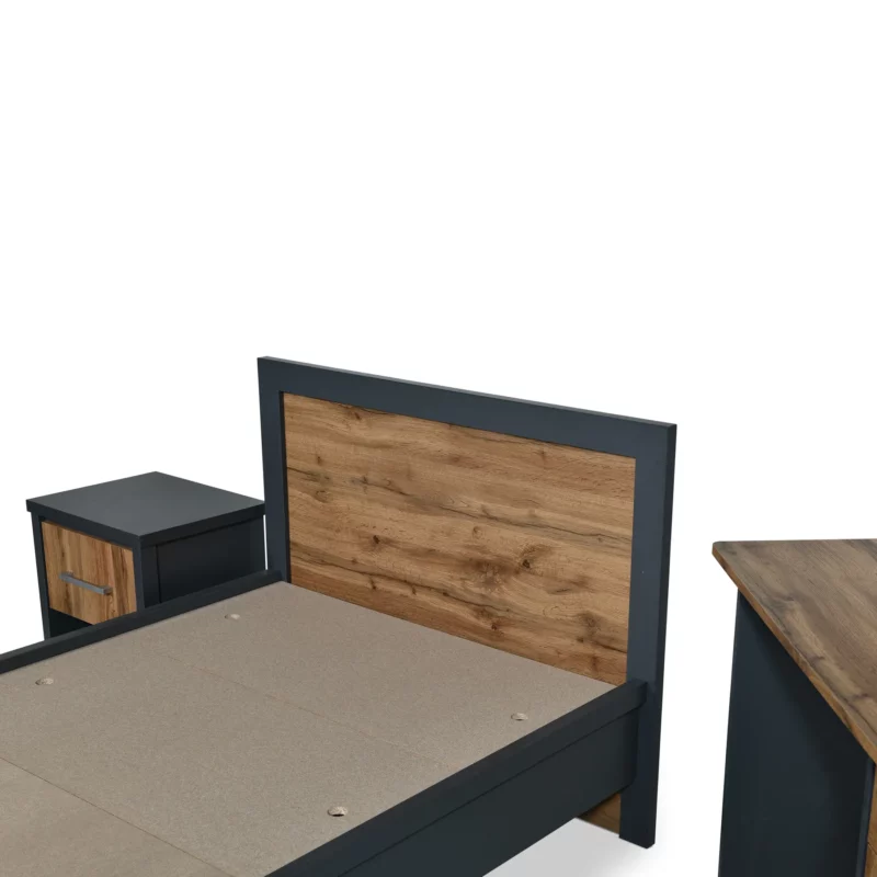 3.5FT BED-N.STND-CHEST-MIR-OFF