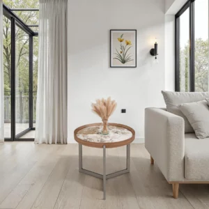 SIDE TABLE CERMC TOP WALNUT