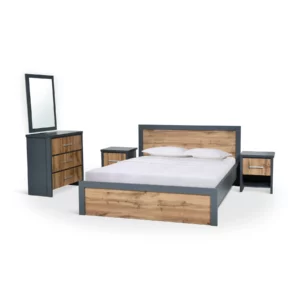 5FT BED-2 N.STND-CHEST-MIR WTN