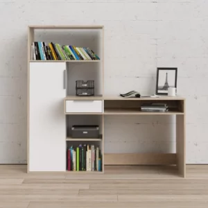 FUNCTION OFFICE DESK WHITE OAK