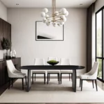 SUKI Yellow Travertine Dining Table