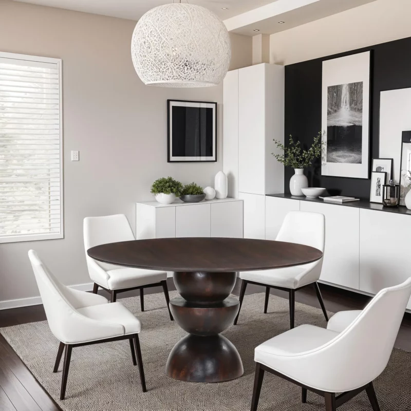 FAVA Wooden Dining Table 140_140cm