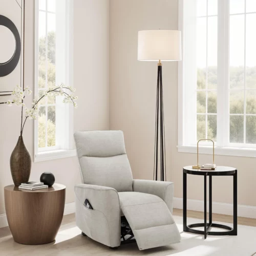 Zenzi Electric Fabric Recliner - Beige