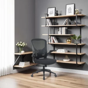 OFFICE CHAIR BLACK MESH+FB
