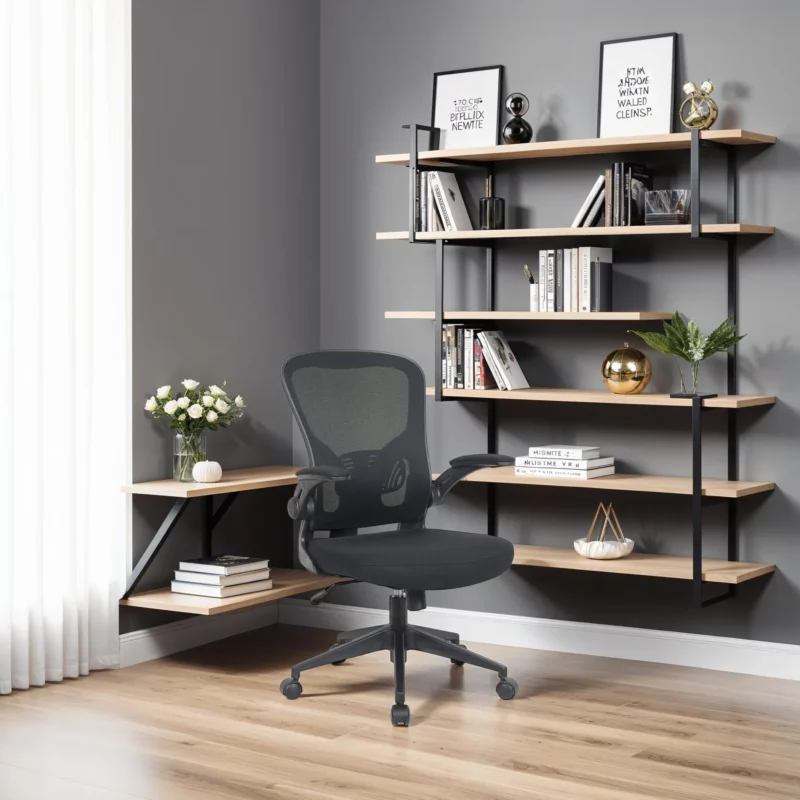 OFFICE CHAIR BLACK MESH+FB