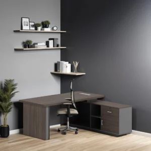 Office Desk Maple Beige