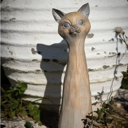 SAGIA DECO CAT POL.BEIGE GREY