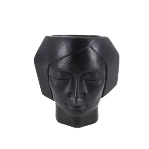 VISO 1 PLANTER POLYRESIN BLACK