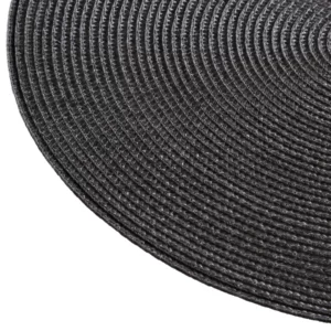 108120C-3 PLACEMAT BRAID ROUND GREY