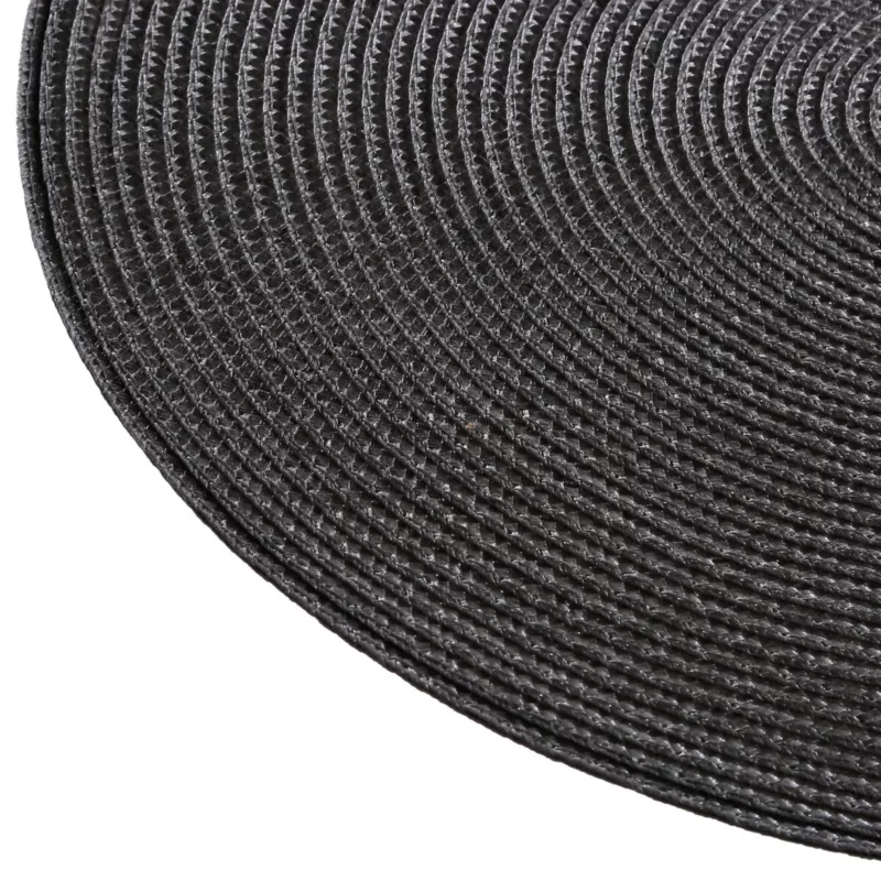 108120C-3 PLACEMAT BRAID ROUND GREY