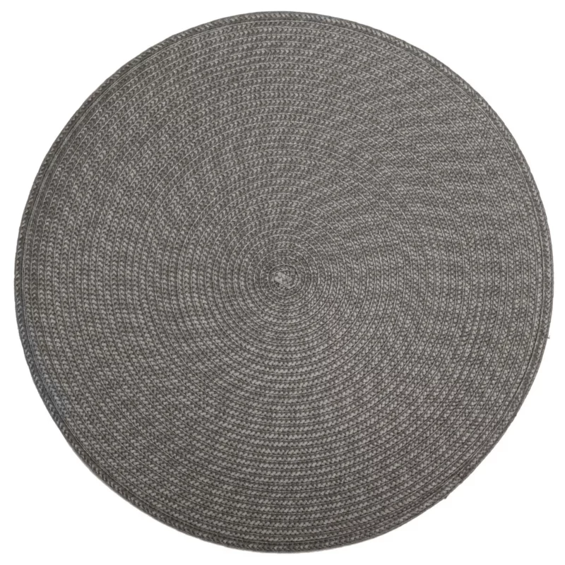 108120C PLACEMAT BRAID ROUND GREY