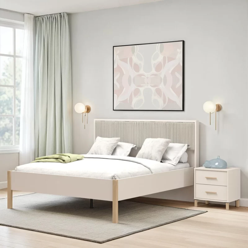 BELFORT 5.5FT BED CASHMERE