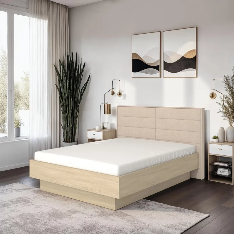 ARBELA BED 5.5FT LIGHT PORT OA