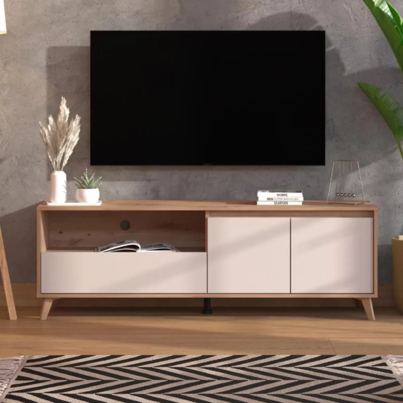 STIRLING Cashmere Wood Effect TV Stand