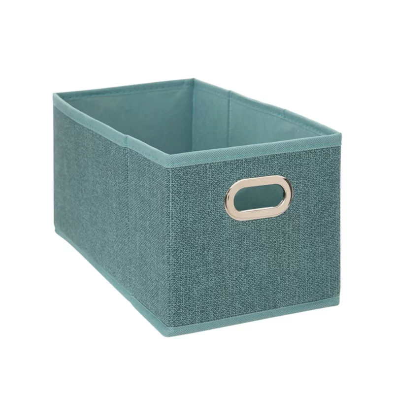 STORAGE BOX 15X31 PETROL LINEN
