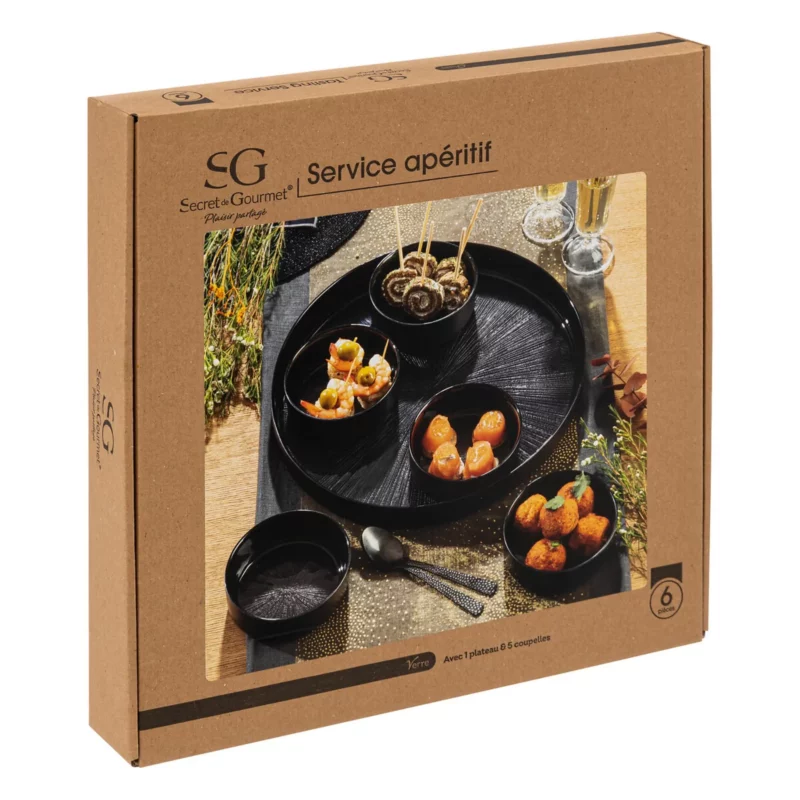 APPETIZER SET ASTRA BLACK