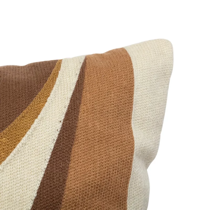 194335F-2 CUSH EMBROD HARY BROWN 45X45