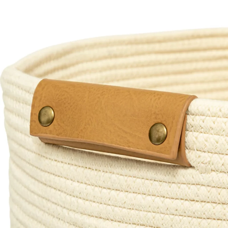 200185A-1 IVORY LAUNDRY BASKET 80L