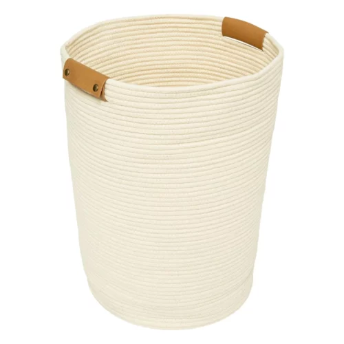 IVORY LAUNDRY BASKET 80L
