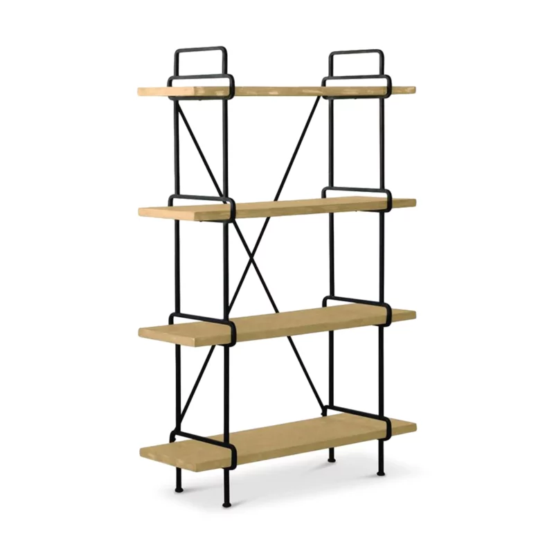 STAPLES BOOKCASE 4SHELVE WHT