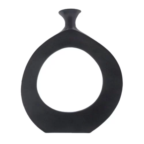 ABSTRACT VASE BLACK