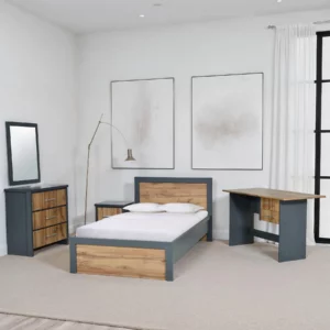 3.5FT BED-N.STND-CHEST-MIR-OFF