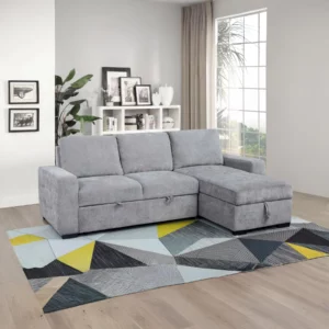 R-CRN SOFA GREY FABRIC