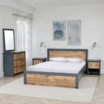 5FT-BED-SET-WOAKANC 5FT BED-2 N.STND-CHEST-MIR WTN