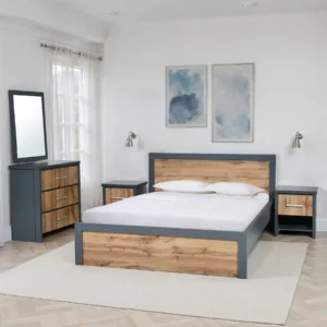 5FT BED-2 N.STND-CHEST-MIR WTN