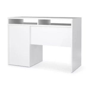 FUNCTION PLUS DESK 1DR WHT GLS