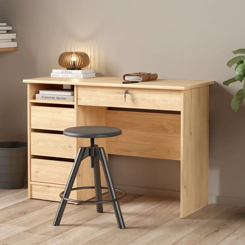 FUNCTION PLUS DESK HICKORY
