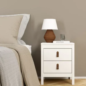 MADRID NIGHTSTAND 2DRW WHITE